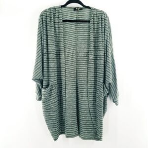 Meritt striped open cardigan green size Medium